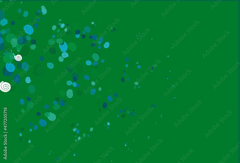 Light Blue, Green vector pattern with lamp shapes.