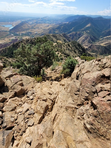 Steep climb behind Redrocks