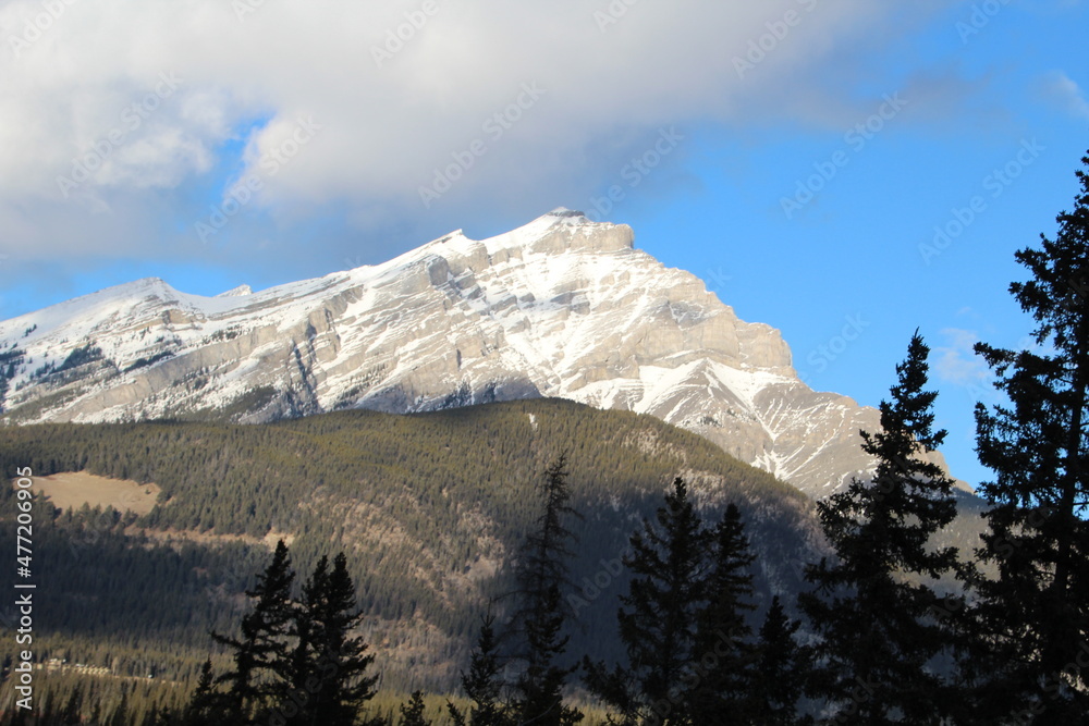 December On Cascade Mountain, Banff National Park, Alberta