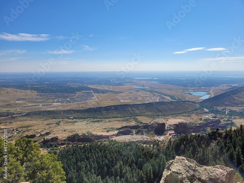 view from the top behind Redrocks