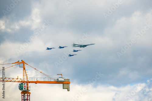 Canvas Print air parade moscow
