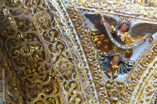 detail of thai silk