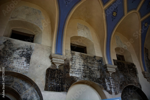 Obraz na płótnie stara synagoga w Pińczowie w salonie