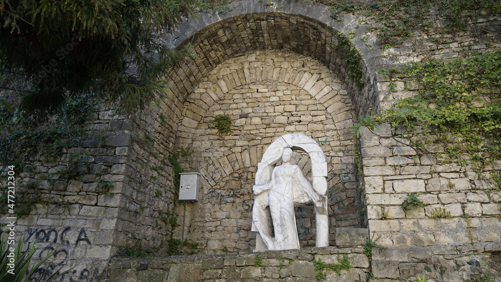 stone arch in the church