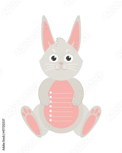 rabbit with memo