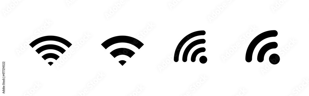 Wifi icons set. signal sign and symbol. Wireless icon Wifi icons set. signal sign and symbol. Wireless icon