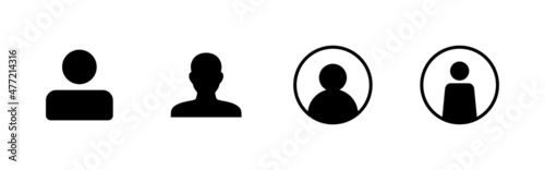 User Icons set. person sign and symbol. people icon.