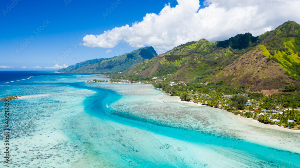 French Polynesia Island in South Pacific Ocean Mo'orea, Tahiti, Fakarava