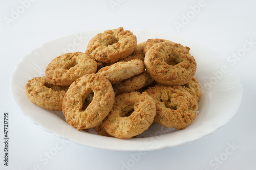 Biscotti con farina integrale di grano tenero photo