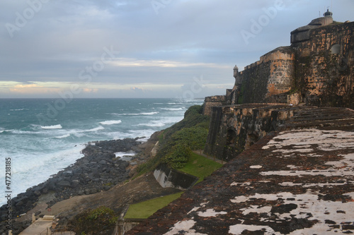 View from the walls of Castillo San Felipe del Moro, Old San Juan, Puerto Rico