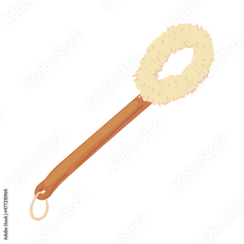 wooden bath sponge