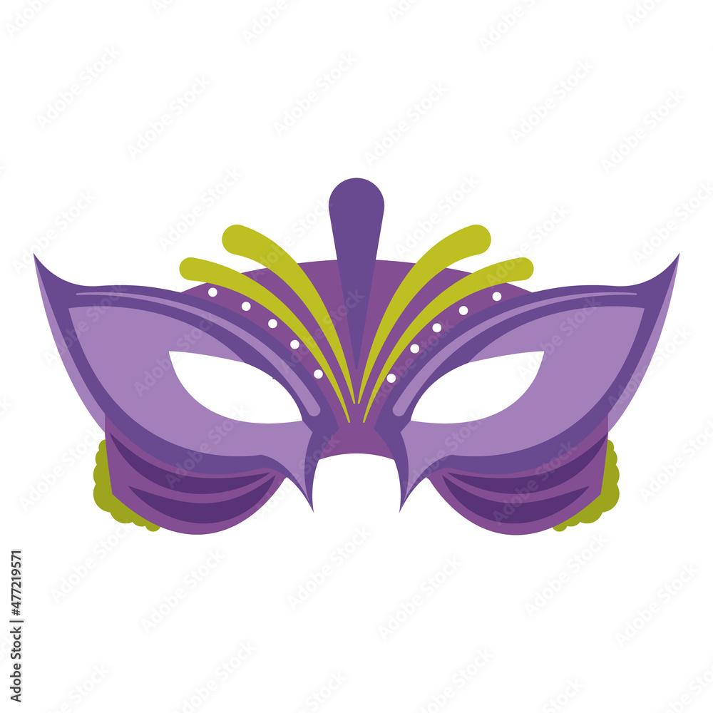 cute violet mask