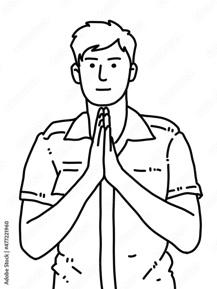 black and white of cute man cartoon for coloring black and white of cute man cartoon for coloring