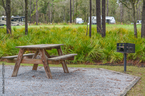 A Campsite at the Campground of Colt Creek State Park in Lakeland, Polk County, Florida photo