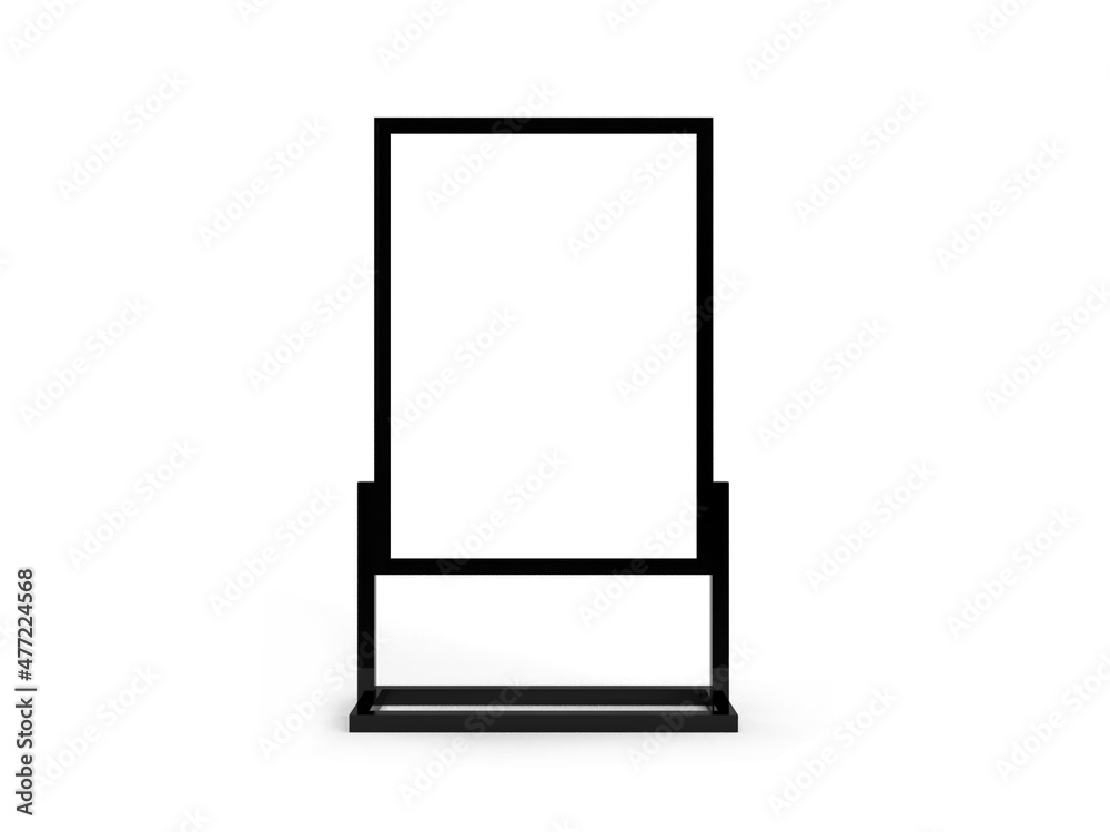 Neon Sign Box 3D Illustration Mockup Scene Neon Sign Box 3D Illustration Mockup Scene