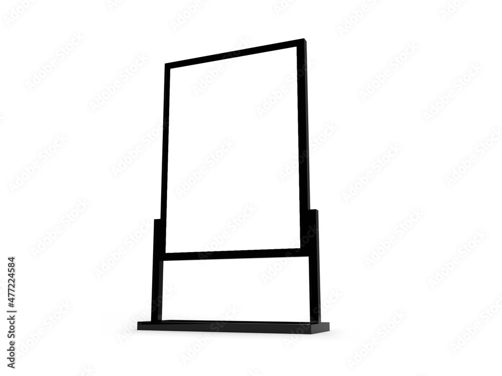 Neon Sign Box 3D Illustration Mockup Scene Neon Sign Box 3D Illustration Mockup Scene