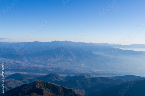 山岳風景　観音岳からの絶景　冬 © Nao