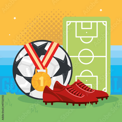 soccer goal illustration
