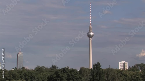 Wallpaper Mural Panorama of Berlin with TV tower, Germany. Torontodigital.ca