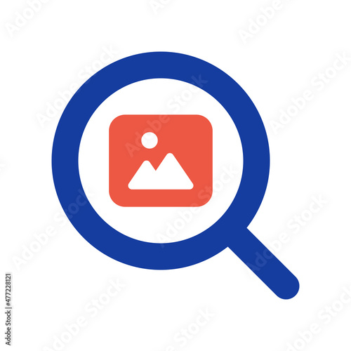 Search image photo icon vector illustration.