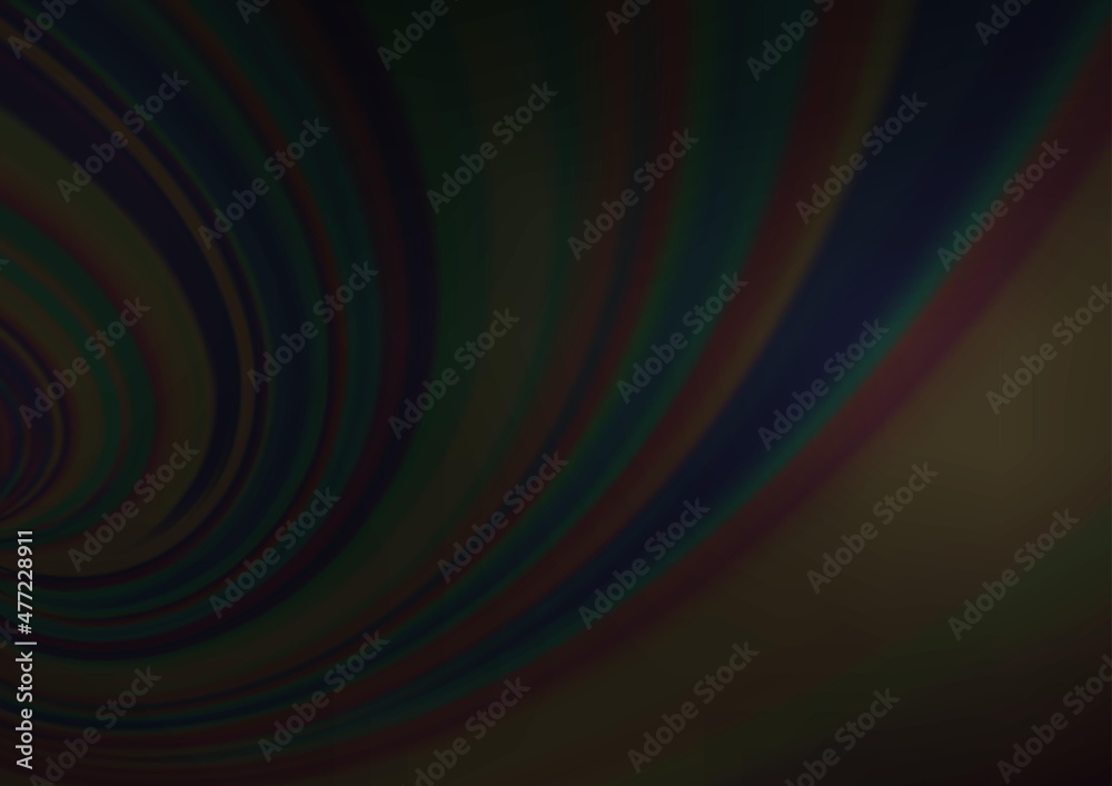 Dark Silver, Gray vector blurred shine abstract background.