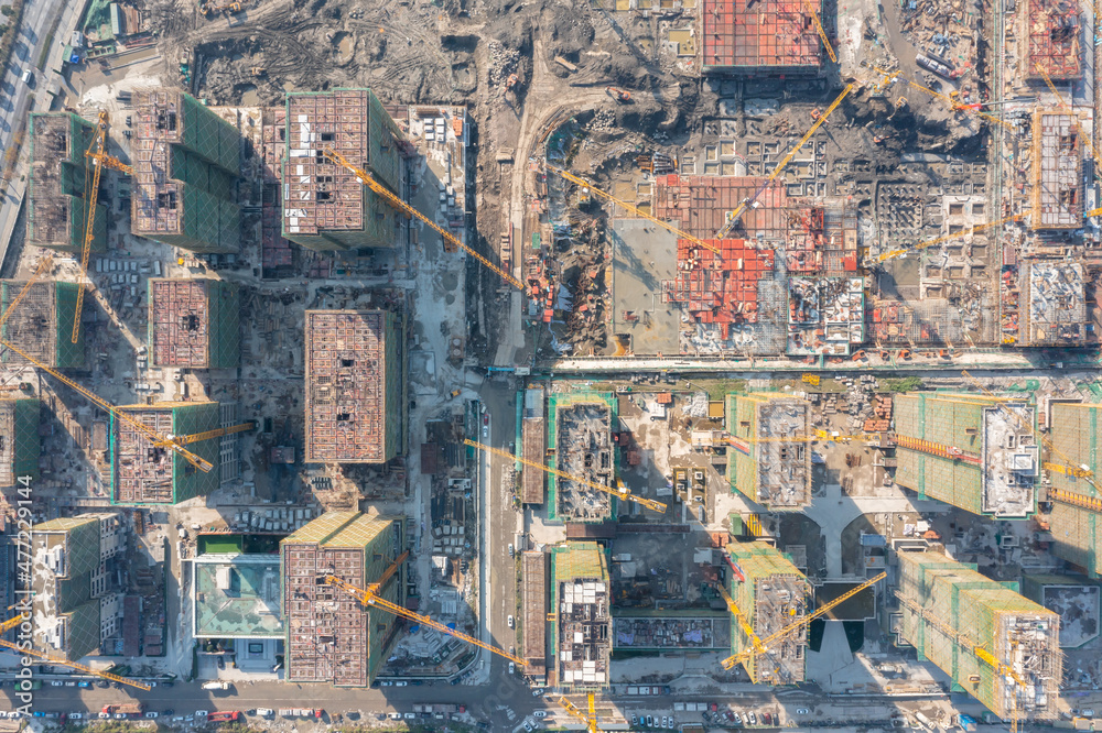 Obraz premium construction site in city