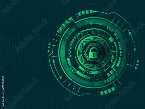 2d illustration technology cyber security