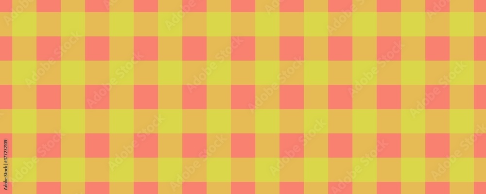Banner, plaid pattern. Salmon on Lime color. Tablecloth pattern. Texture. Seamless classic pattern background. Banner, plaid pattern. Salmon on Lime color. Tablecloth pattern. Texture. Seamless classic pattern background.