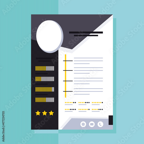 cv curriculum illustration