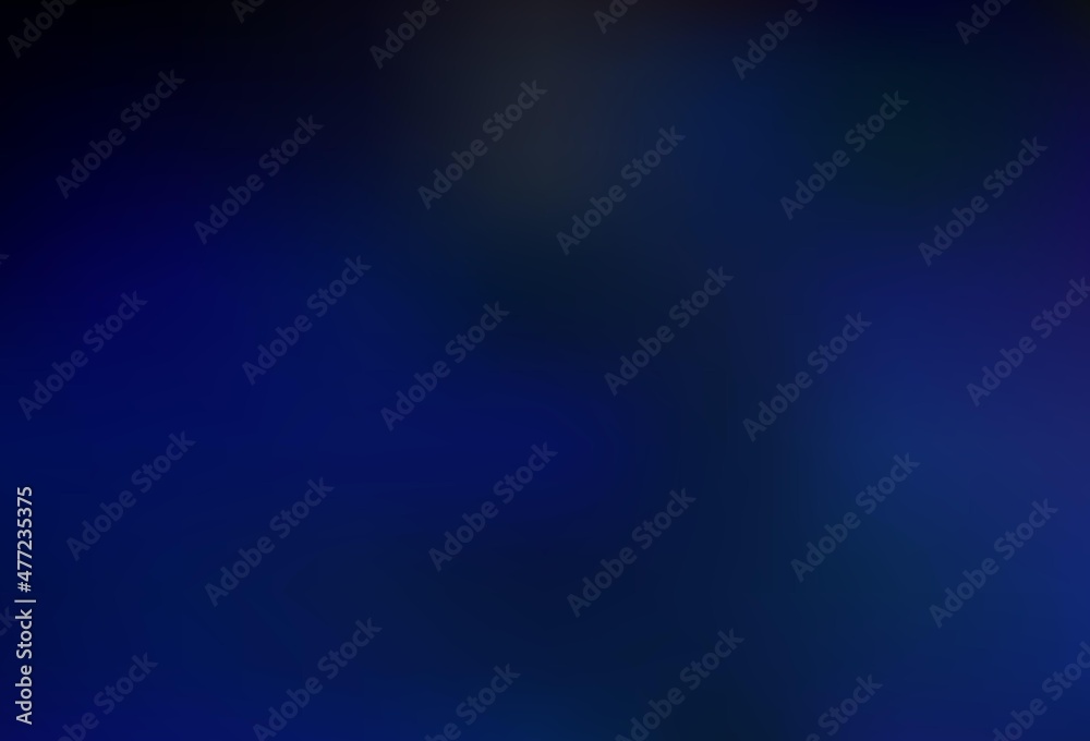 Dark BLUE vector blurred bright background.