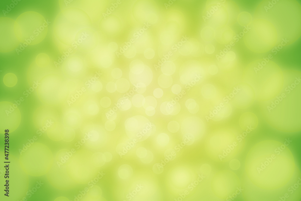 out of focus background illustration yellow green center