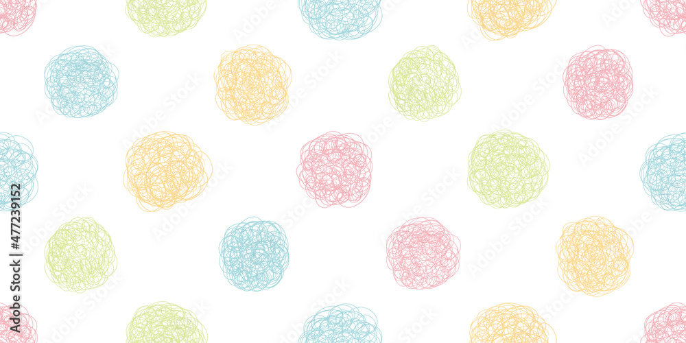 Geometric illustration polkadots background. Seamless pattern.Vector. 幾何学イラストドットパターン Geometric illustration polkadots background. Seamless pattern.Vector. 幾何学イラストドットパターン