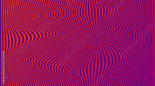 Distortion lines background. Distort stripes  abstract modern pattern