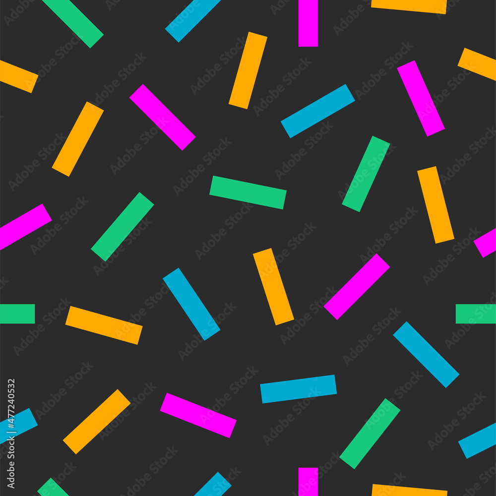 Sprincle for cupcake and donut. Memphis style background Sprincle for cupcake and donut. Memphis style background