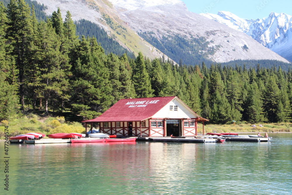 Boathouse, Jasper National Park, Alberta