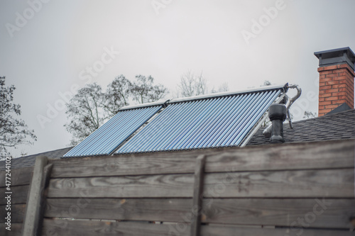 Solar Batteries and heaters on home roof