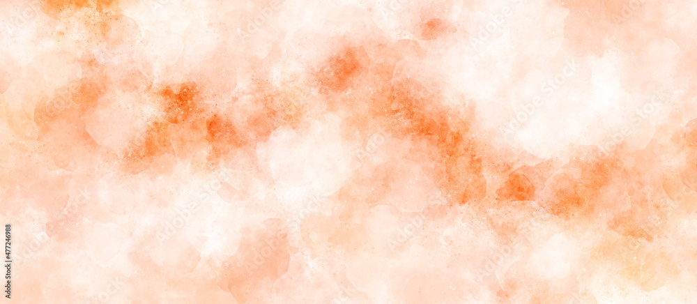 abstract orange watercolor background.