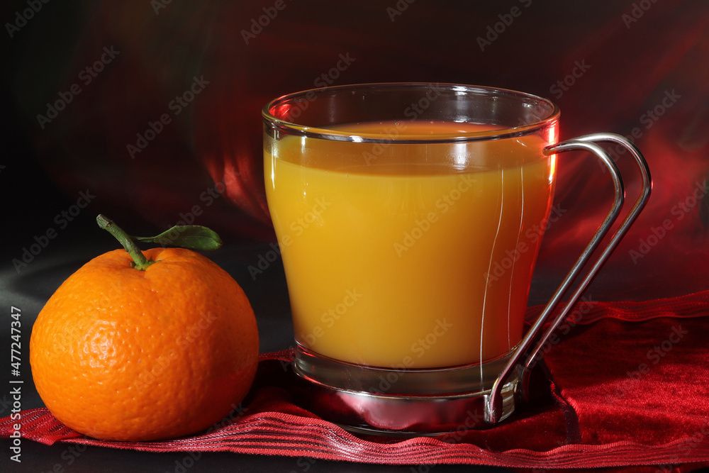 fresh orange juice in glass cup fresh orange juice in glass cup