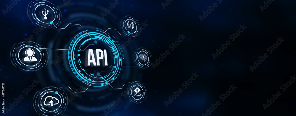 Internet, business, Technology and network concept. Application Programming Interface. Software development tool. 3d illustration. Internet, business, Technology and network concept. Application Programming Interface. Software development tool. 3d illustration.