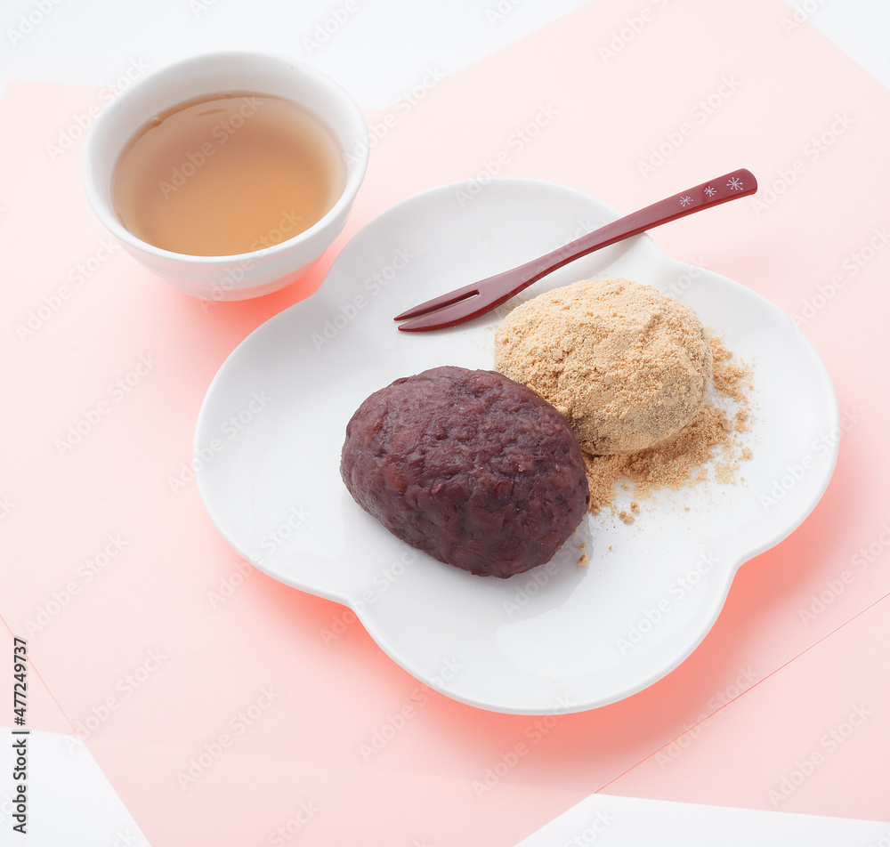 小豆ときな粉のおはぎ