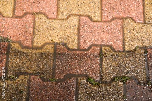 pavement dirt old auto block slab paving slabs floor dirty clean pressured washed concrete before and after cleaning