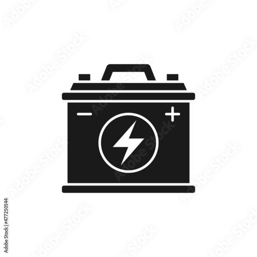 Accumulator icon design template vector isolated