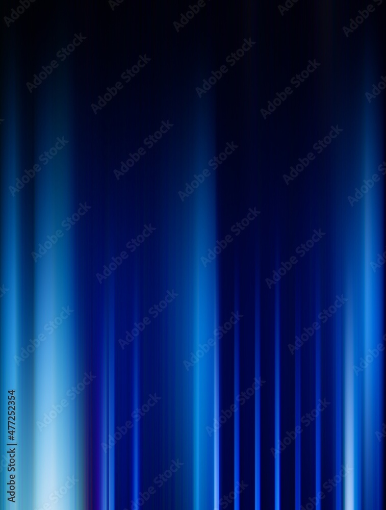 futuristic blue blurred vertical parallel glowing lines abstract background with blank space