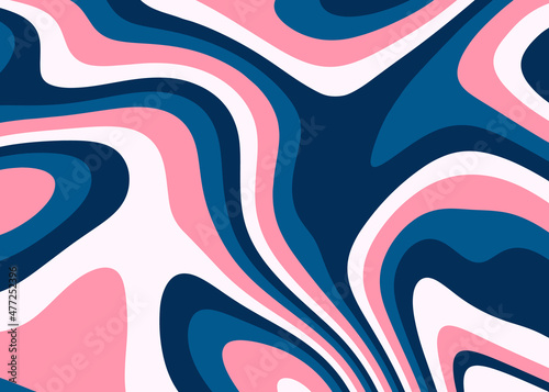Hand drawn flat psychedelic groovy background