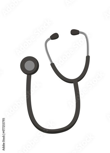Medical stethoscope equipment icon vector isolated