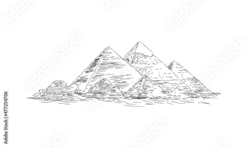 The Great Pyramid of Giza is the oldest and largest of the pyramids in the Giza pyramid complex bordering present-day Giza in Greater Cairo, Egypt.