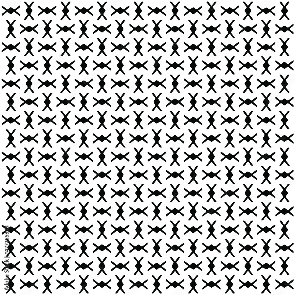 Seamless ethnic pattern color black and white.Can be used in fabric design for clothes, accessories; decorative paper, wrapping, background, wallpaper, Vector illustration. Seamless ethnic pattern color black and white.Can be used in fabric design for clothes, accessories; decorative paper, wrapping, background, wallpaper, Vector illustration.