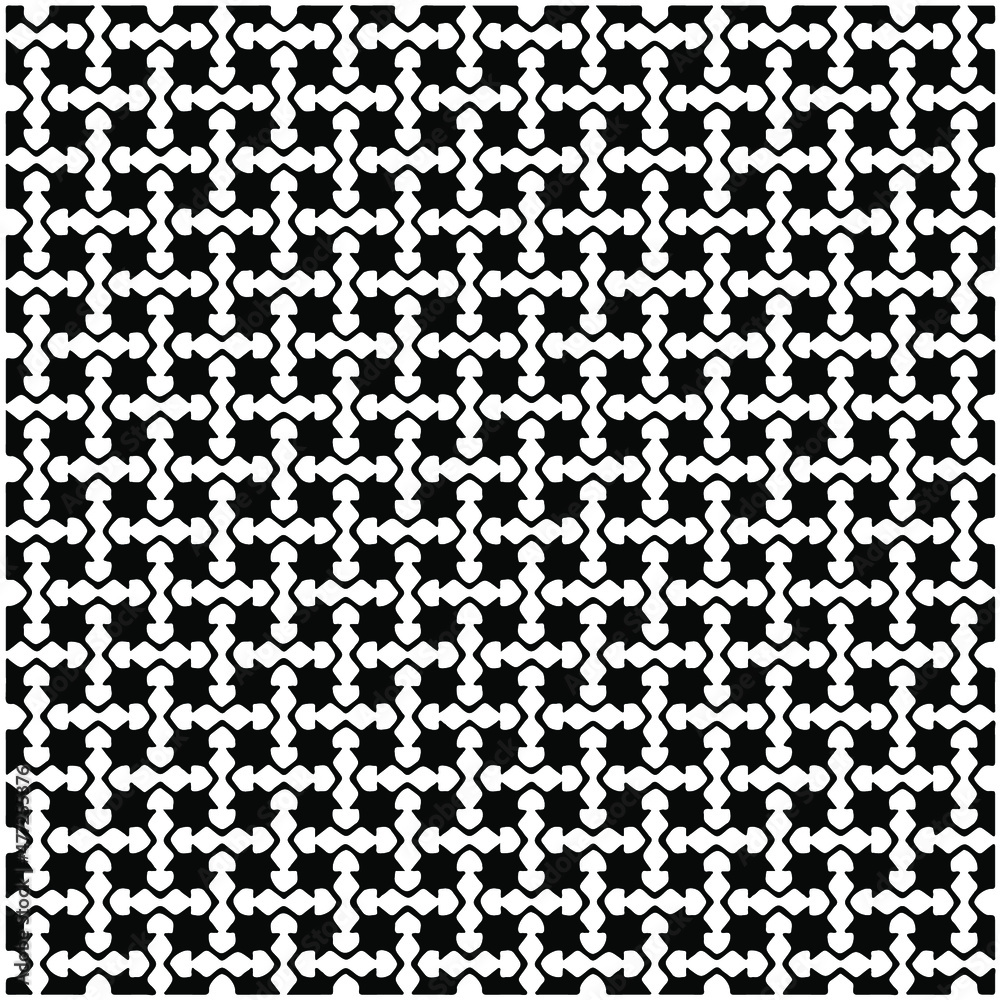 Seamless ethnic pattern color black and white.Can be used in fabric design for clothes, accessories; decorative paper, wrapping, background, wallpaper, Vector illustration. Seamless ethnic pattern color black and white.Can be used in fabric design for clothes, accessories; decorative paper, wrapping, background, wallpaper, Vector illustration.