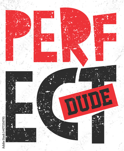 Perfect dude typography poster concepts