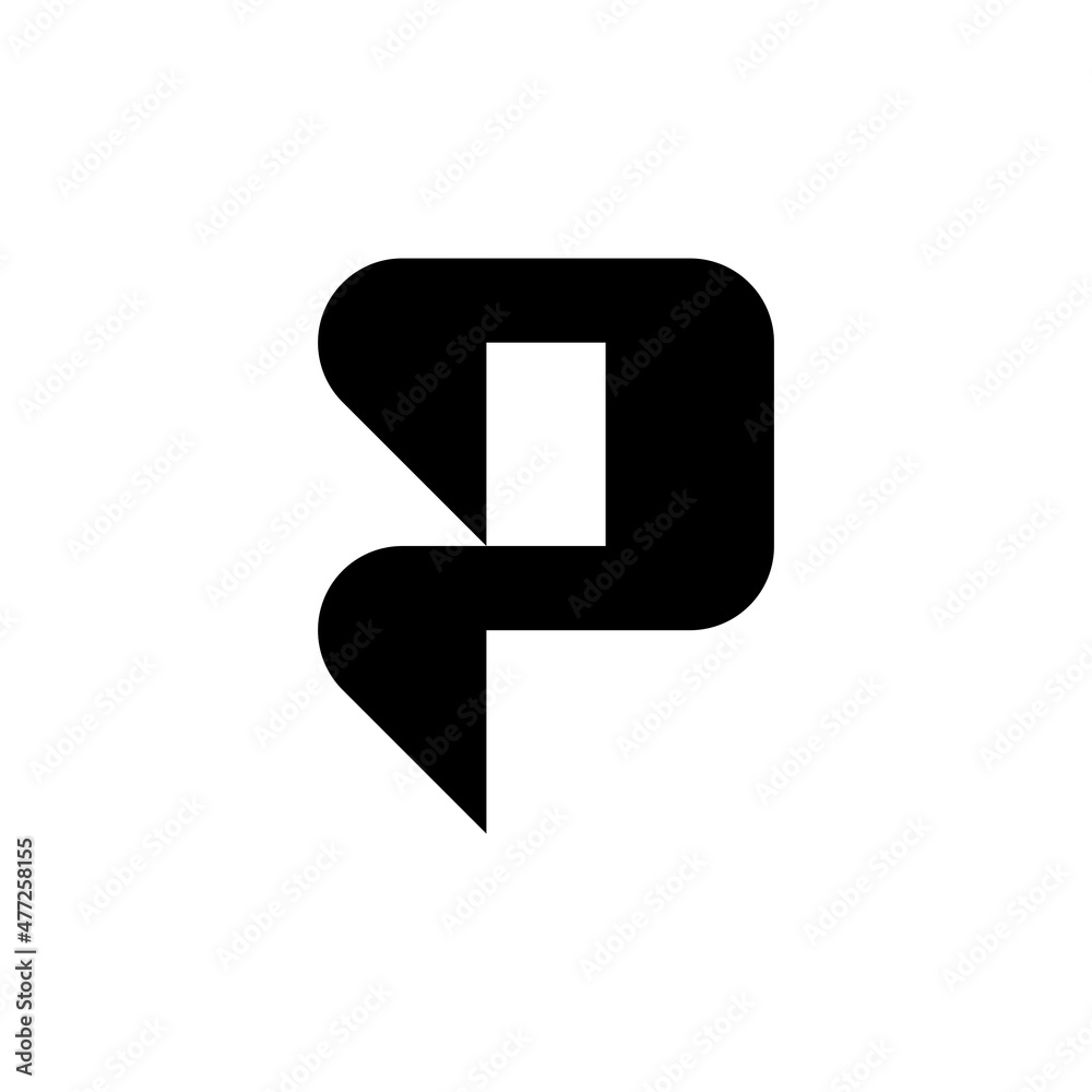 Letter P logo. Icon design. Template elements. Geometric abstract logos Letter P logo. Icon design. Template elements. Geometric abstract logos
